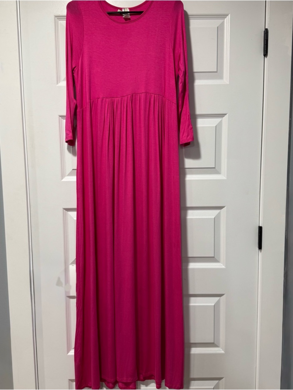 Bellamie Fuchsia Maxi Dress 05-0196 - Picture 2 of 10